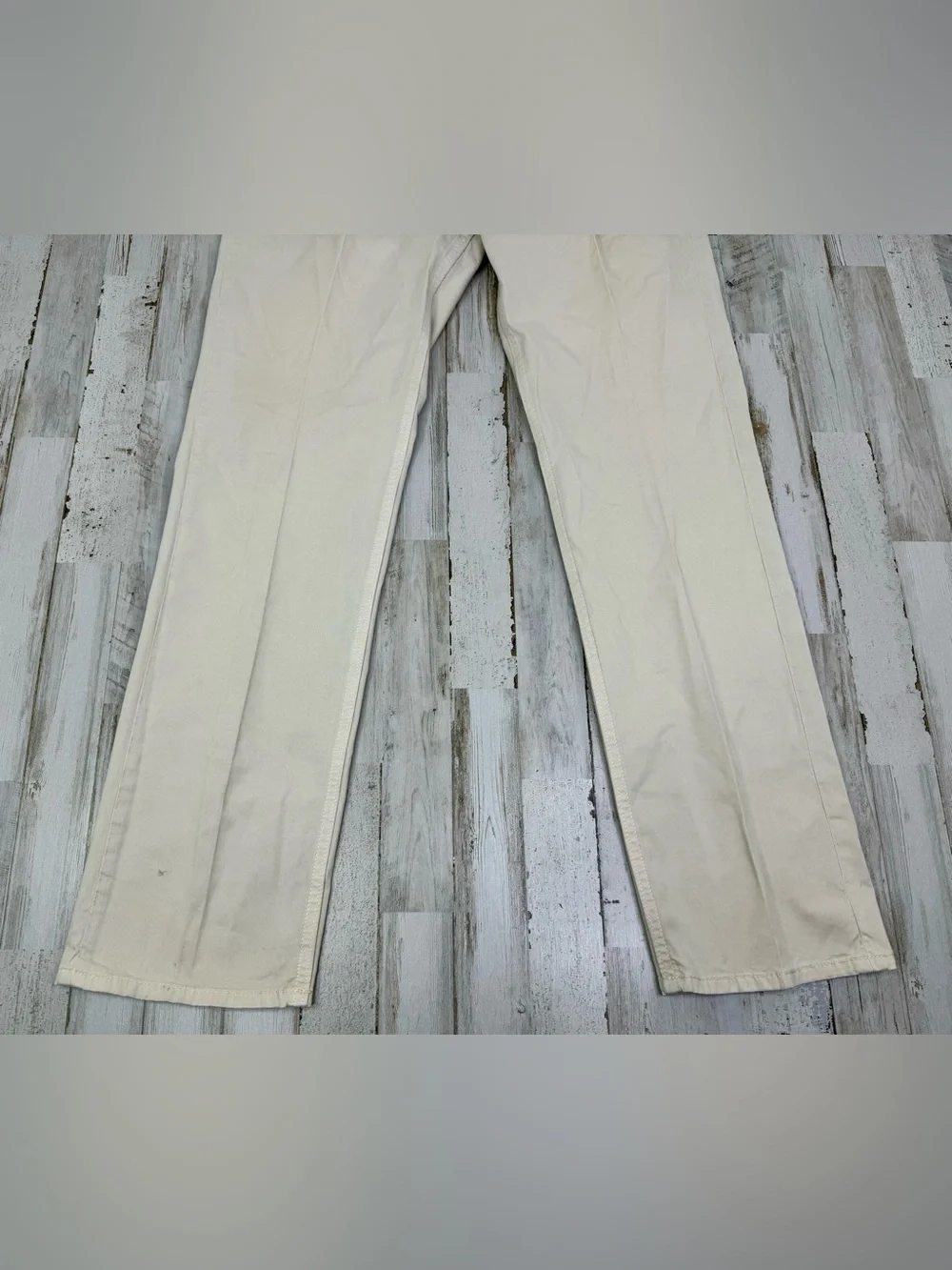 Banana Republic Slim Fit Mens Chino Cream Khaki 33x30